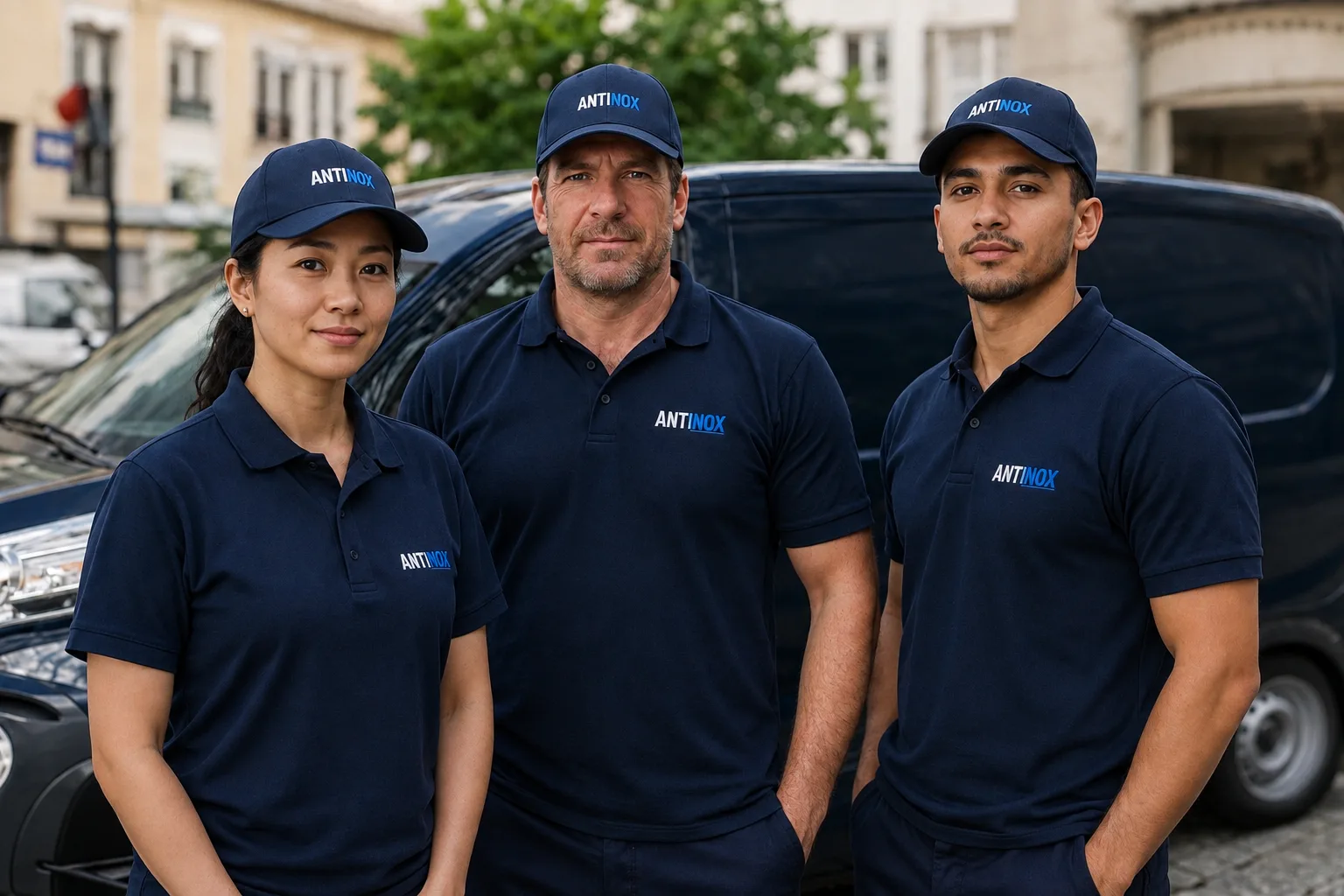 Techniciens Antinox en intervention sur le terrain